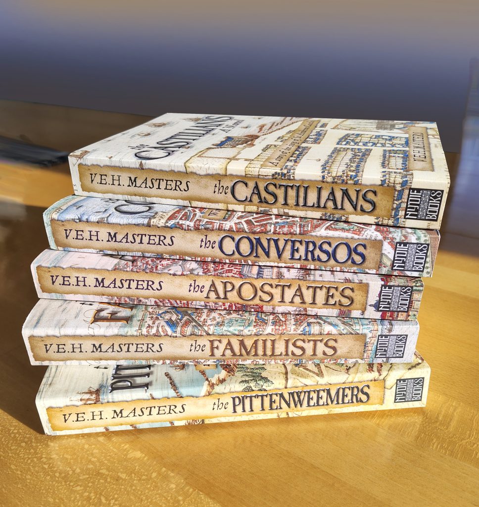 Pile of the Seton Chronicles books image